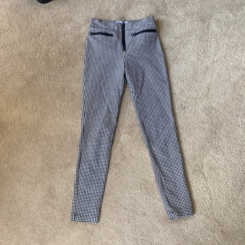 Black/White Checkered Pants
